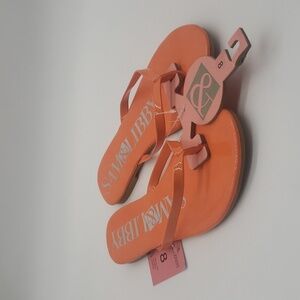 2109- Sam & Libby Women's Sandals Size 8 Orange Color NWT